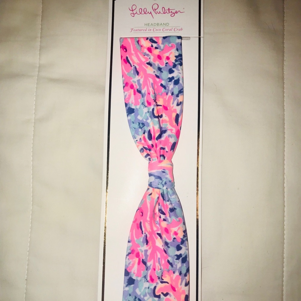 Lilly Pulitzer 2” Headband in Coco Coral Crab